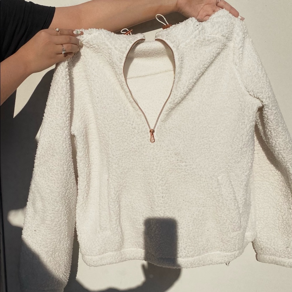 Old Navy - White Fleece Jacket